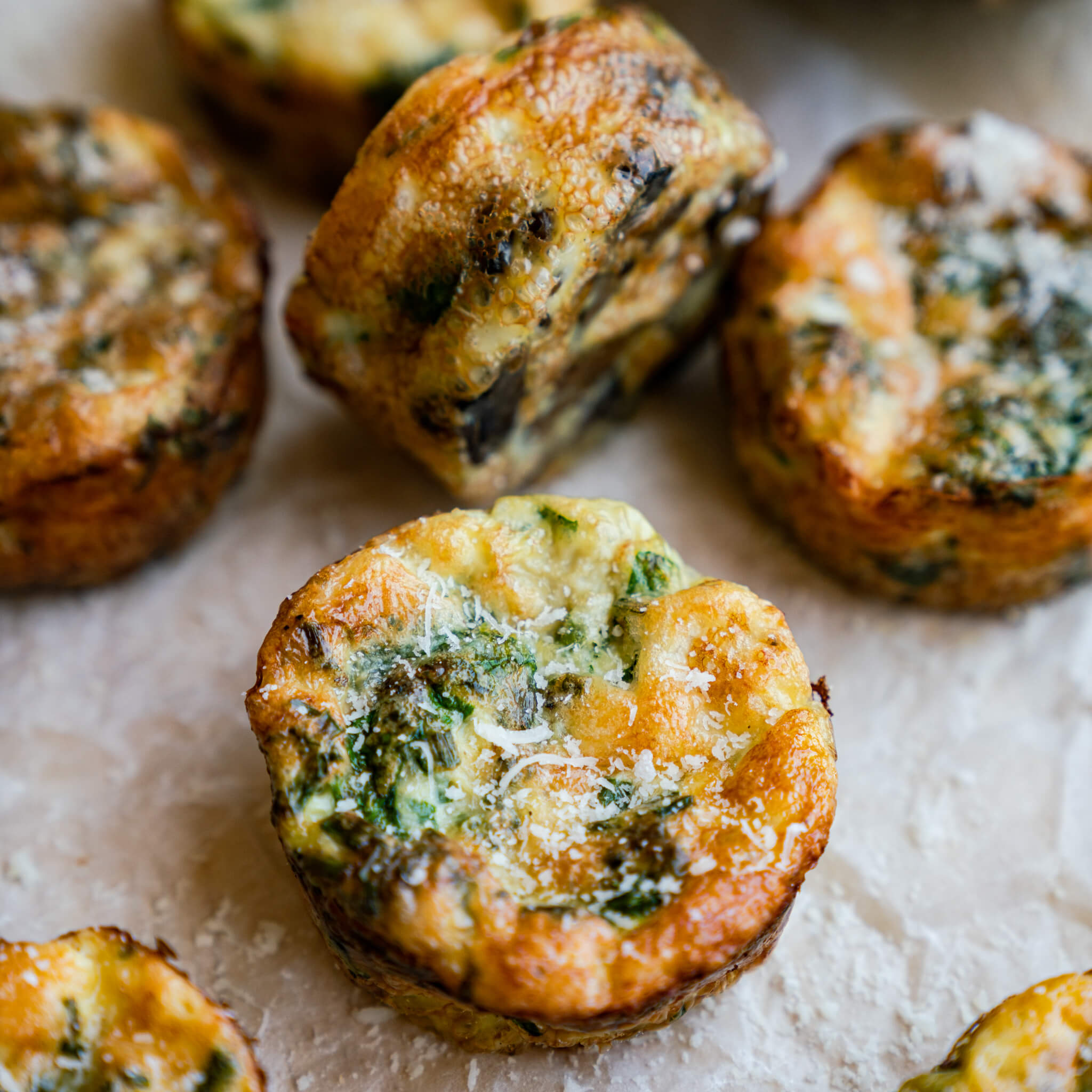 Mushroom and Spinach Mini Quiche And then there was food