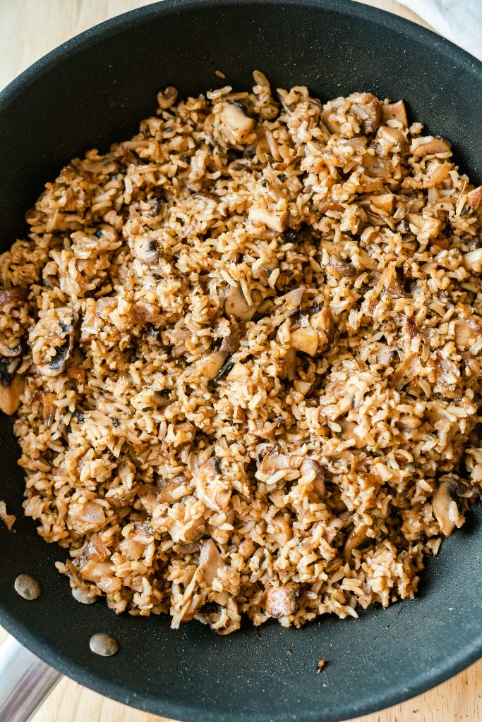 mushroom rice | https://andthentherewasfood.co.za/